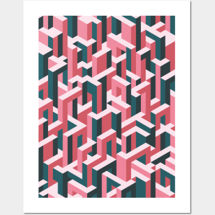 Abstract - Isometric - Spring Posters and Art